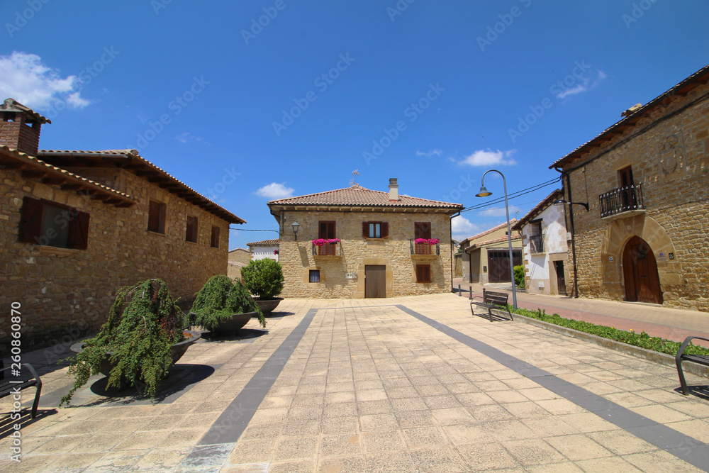 Fototapeta premium Barásoain, Navarra, España