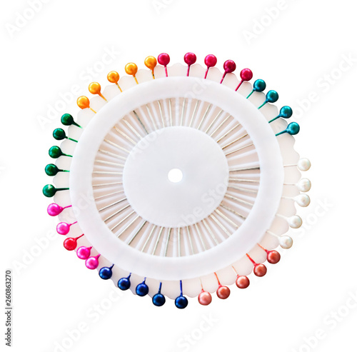 a circle consisting of a set of needles of different thickness