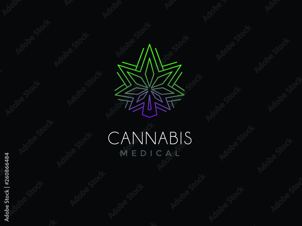 Logo for a company that produces cannabis derived medicine Logo for a company that produces cannabis derived medicine