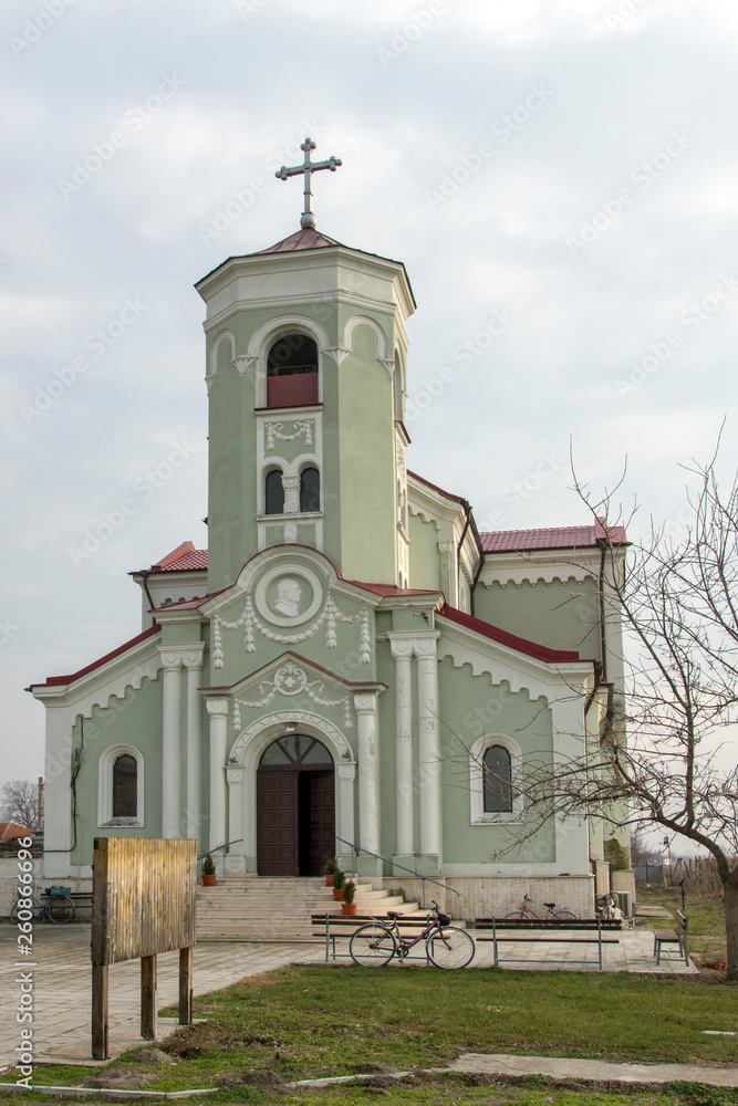 Fototapeta premium The Roman Catholic church Immaculate Conception of the Virgin Mary in town of Rakovski, Bulgaria