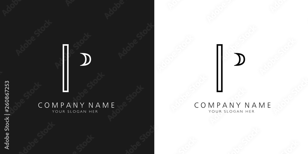 P logo letter design P logo letter design
