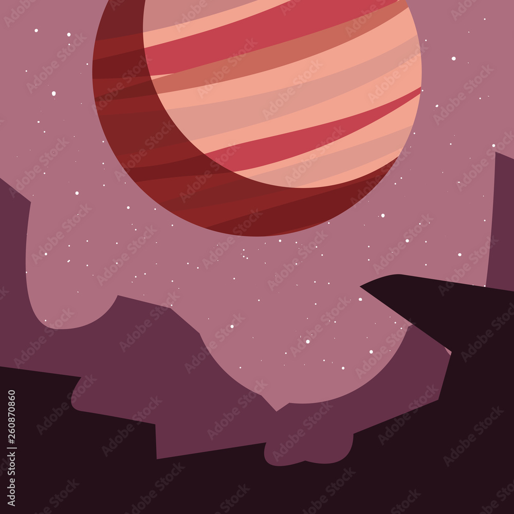 Obraz premium planet space galaxy