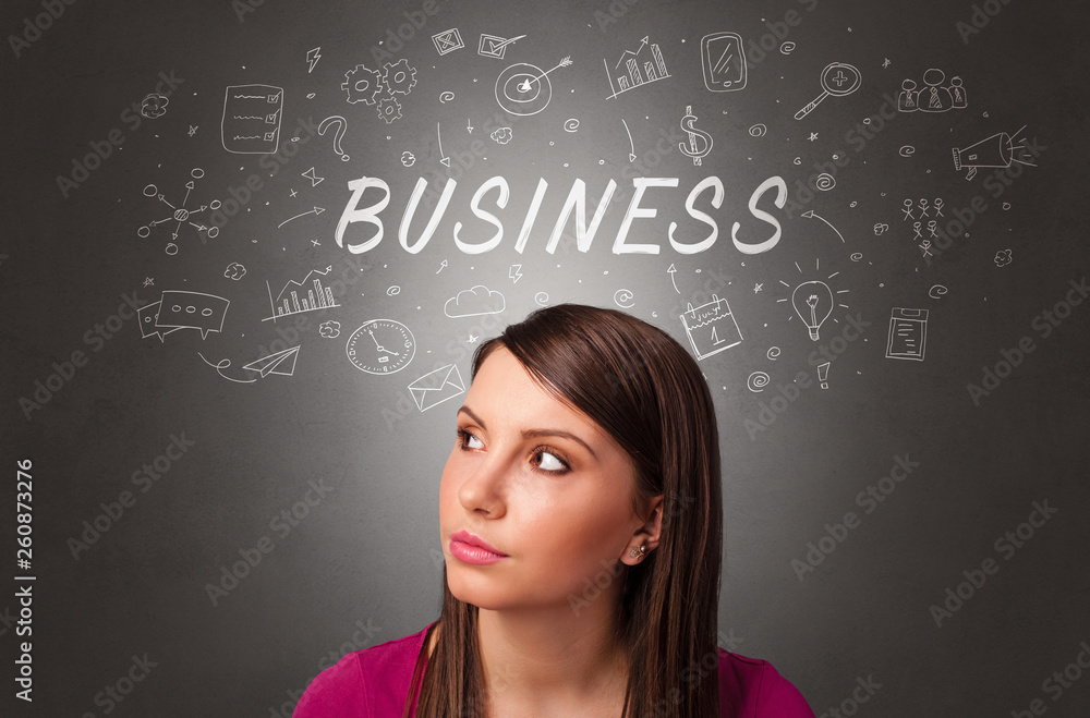 Pretty girl with business task schedule concept
Pretty girl with business task schedule concept