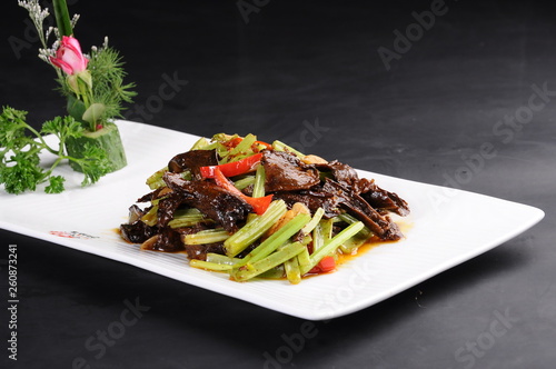 salad with seafood and vegetables