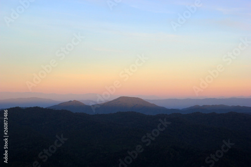 beautiful mountain hills with beautiful sky background © leisuretime70