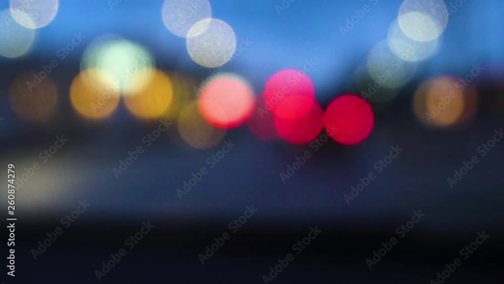 Blurred lights from inside a car. Blurred lights from inside a car.
