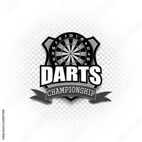 Darts logo template design