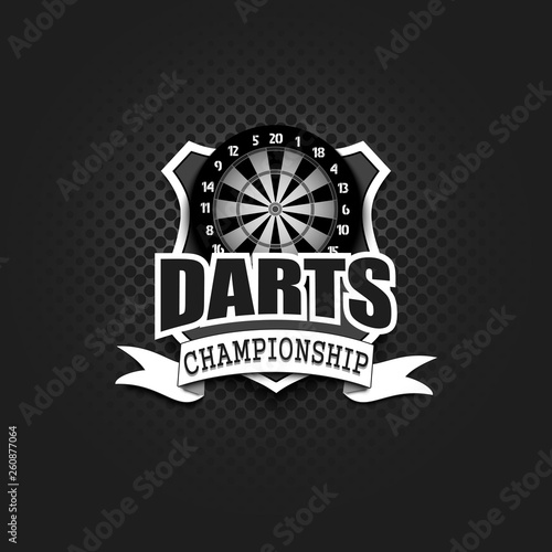 Darts logo template design