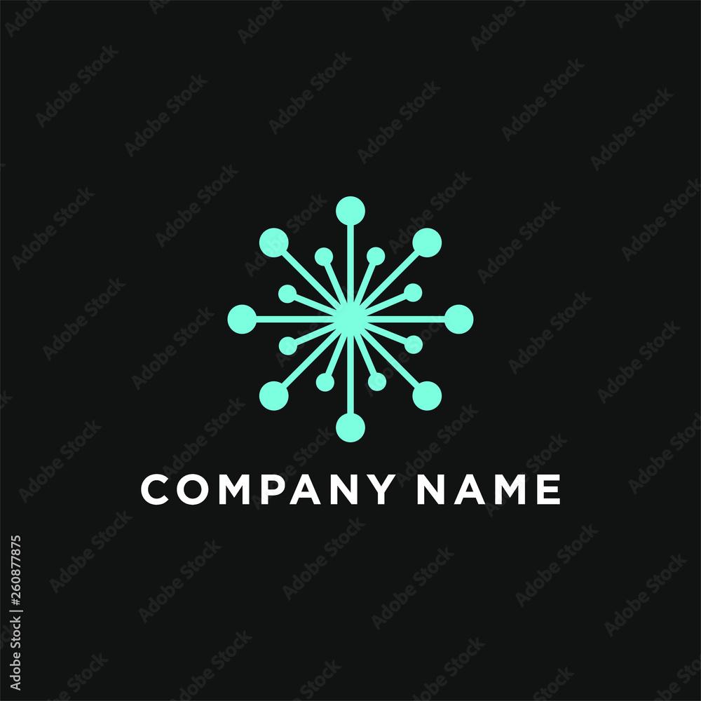 Modern technology initial logo design Modern technology initial logo design