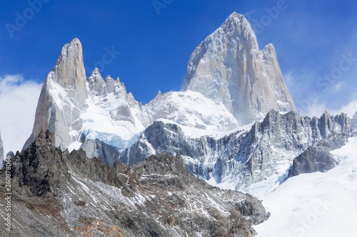 Fitz Roy mountain in El Chalten Patagonia Argentina.