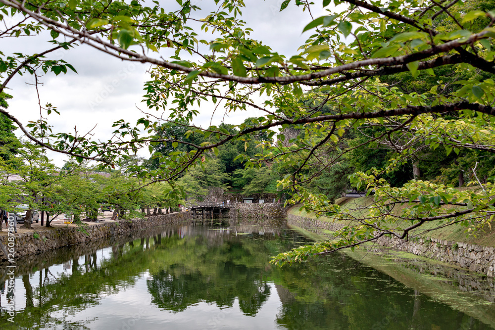 Hikone city in Shiga prefecture, Japan Hikone city in Shiga prefecture, Japan