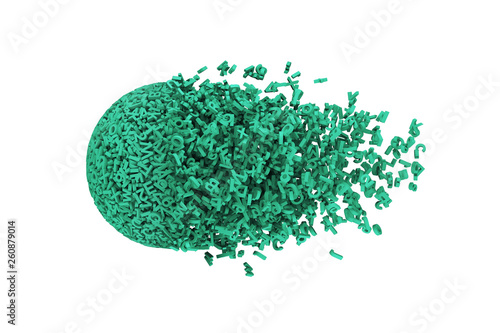 Photography Big data and information explosion concept