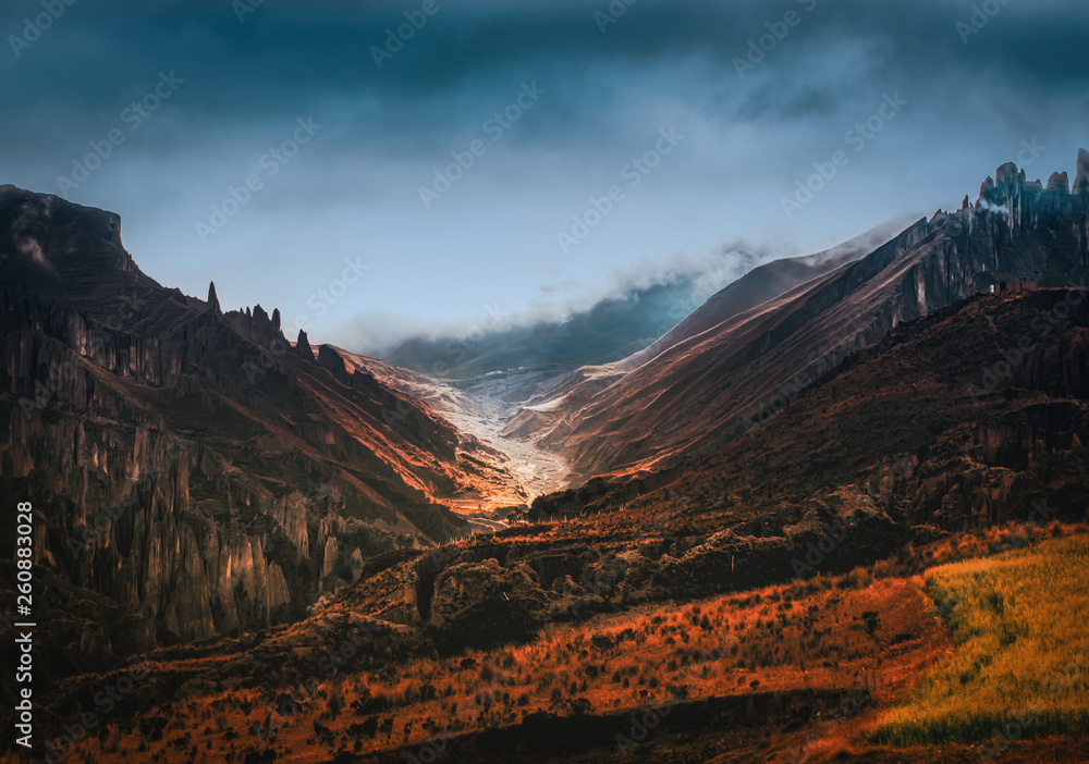 Fototapeta premium Montañas hermosas de La Paz