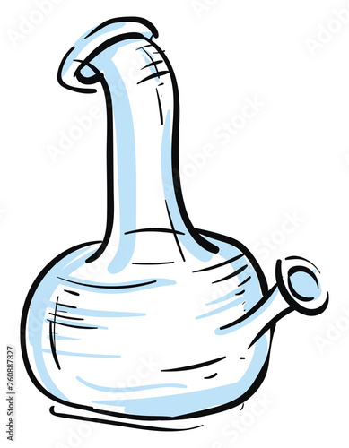 Glass bongillustration vector on white background