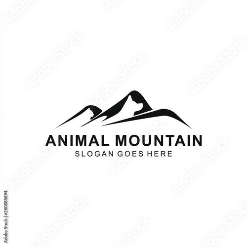 Animal mountain logo design © Imsuniyah