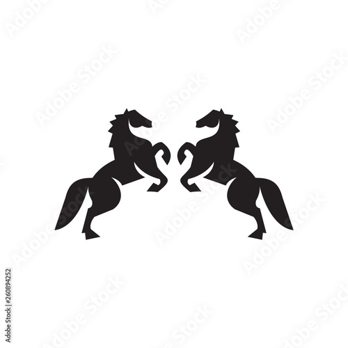 Fototapeta Naklejka Na Ścianę i Meble -  Horse logo icon design template
