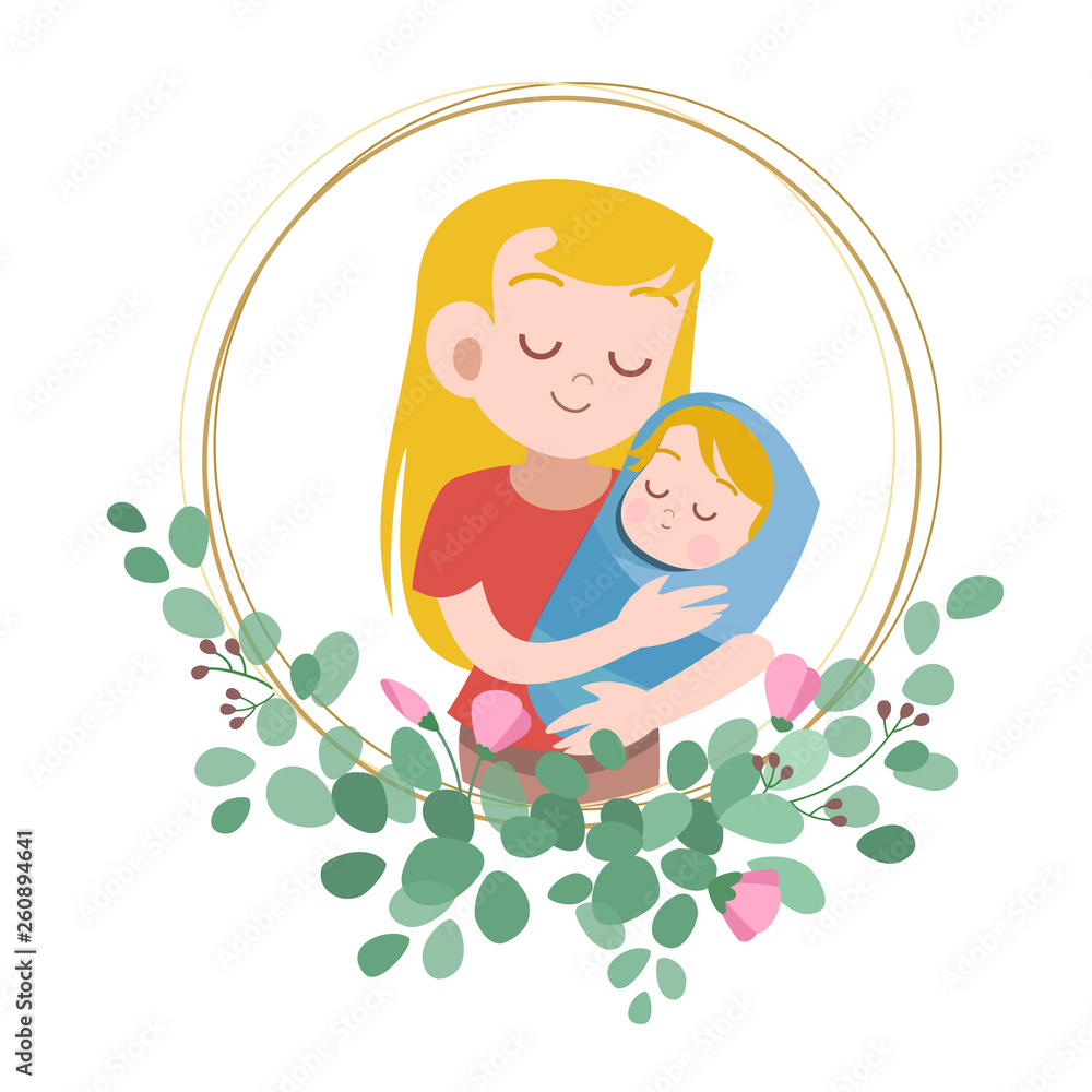 happy mothers day card greeting vector illustration happy mothers day card greeting vector illustration