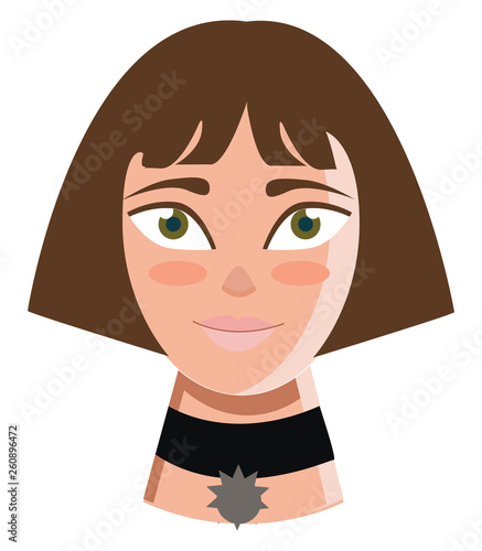 Clipart of famous comic character of a girl with a superpower vector color drawing or illustration