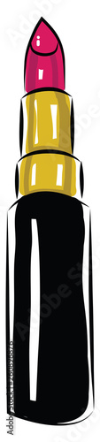 A greasy waxy substance used for styling the hair vector color drawing or illustration