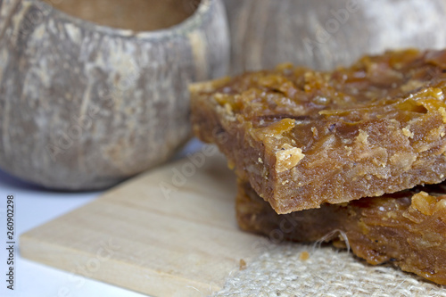 Traditional sweet cocada. A candy made of coconut and sugar