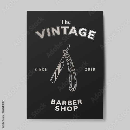 Vintage barber shop illustration