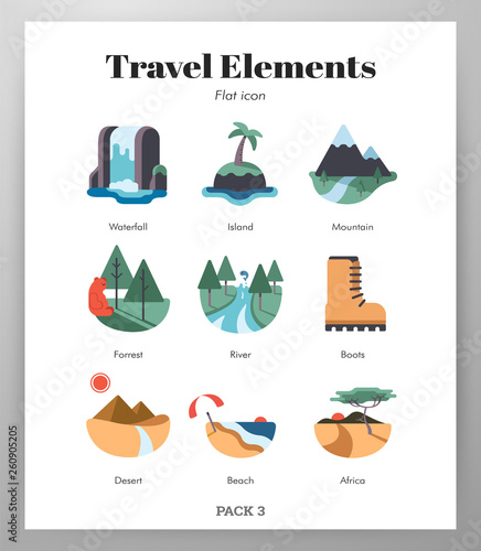 Travel elements flat pack