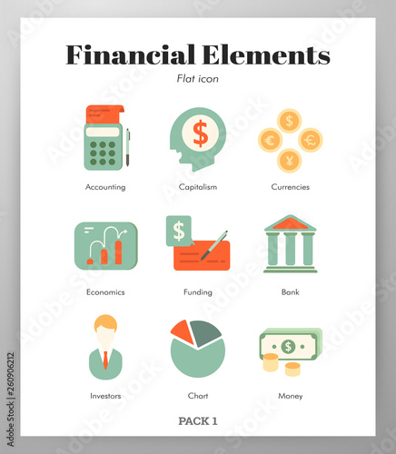 Financial elements flat pack