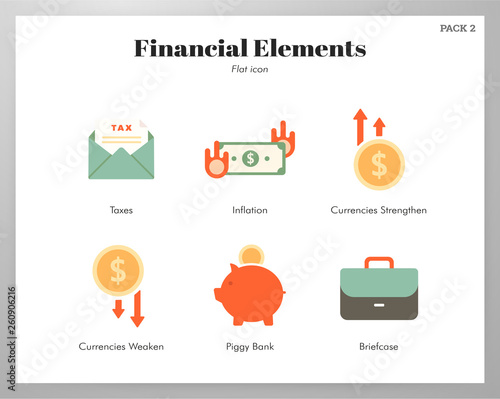 Financial elements flat pack