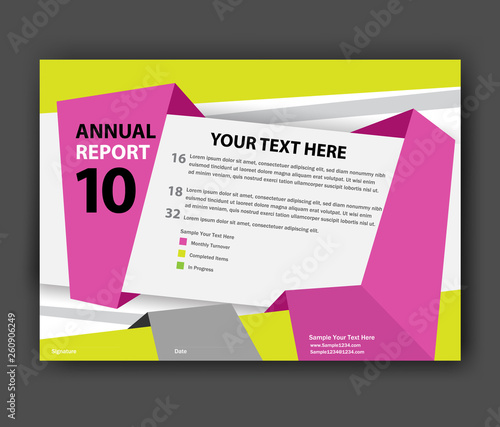 Annual report Brochure design template vector. Business Flyers infographic magazine poster. Abstract layout template ,Book Cover presentation portfolio