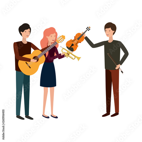 group of people with musical instruments