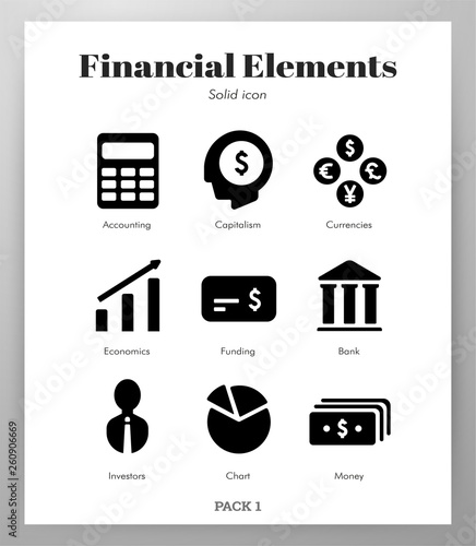 Financial elements solid pack