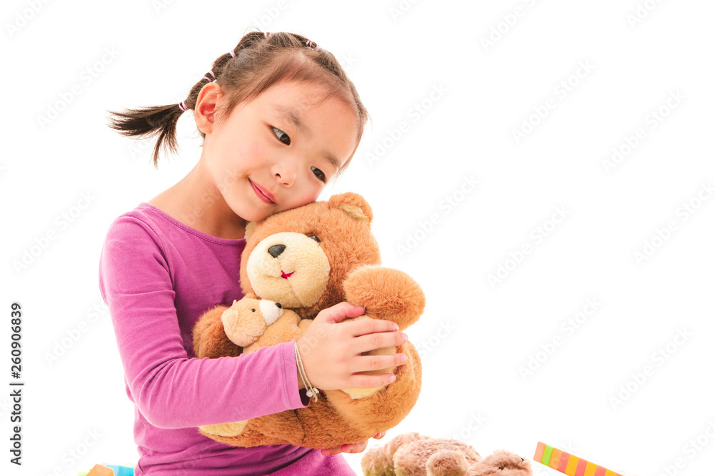 Little girl playing Little girl playing