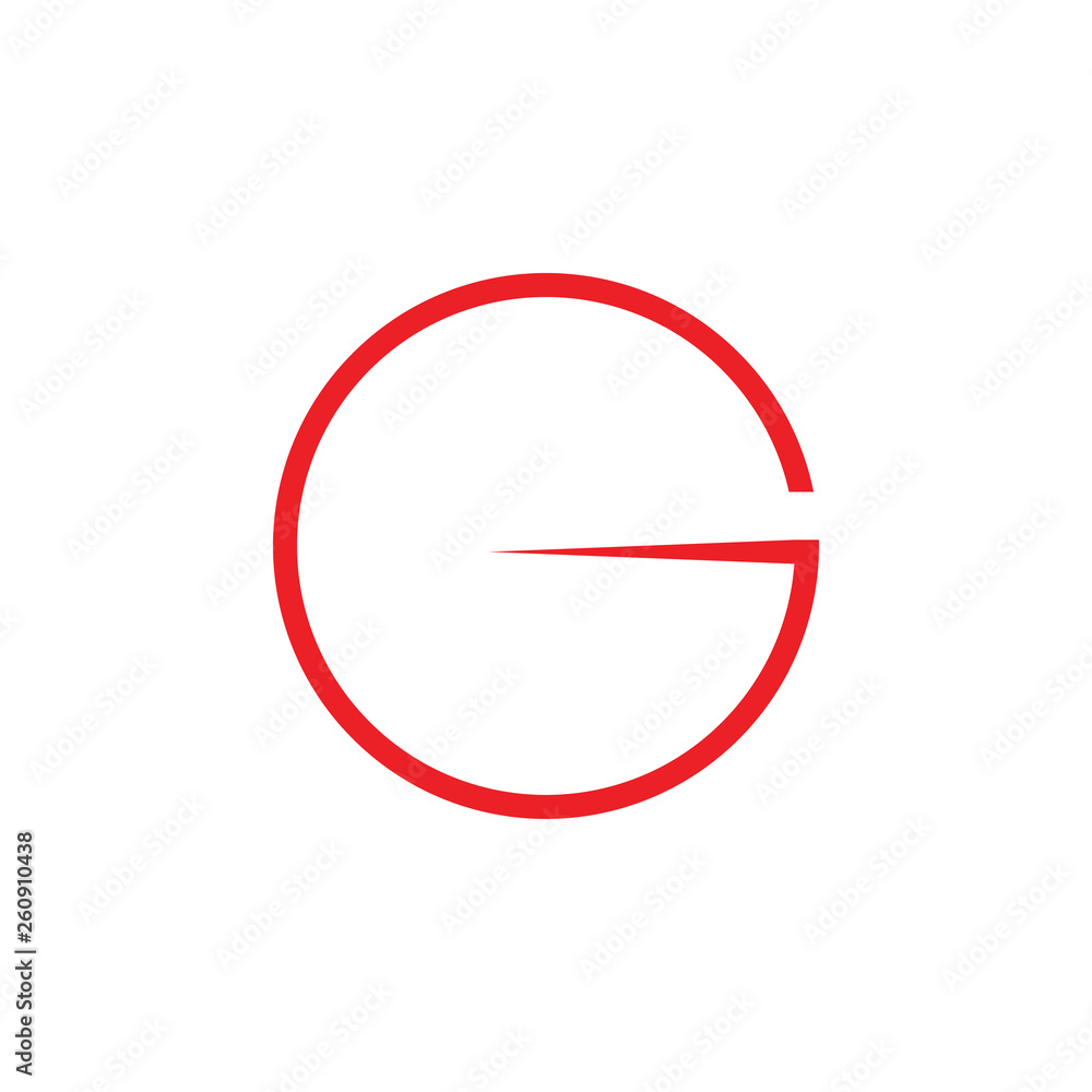 letter g simple geometric thin line logo vector letter g simple geometric thin line logo vector