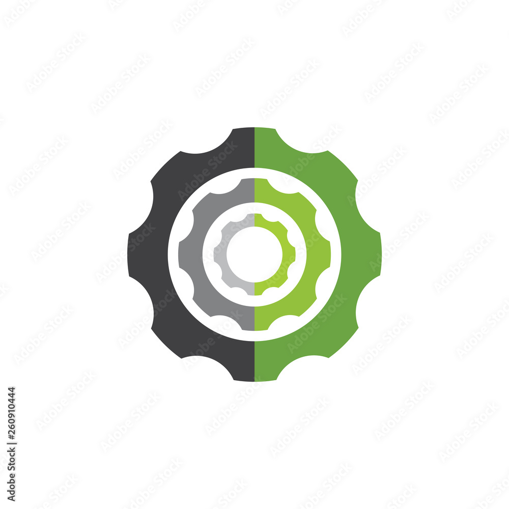 simple cog machine industrial logo vector simple cog machine industrial logo vector