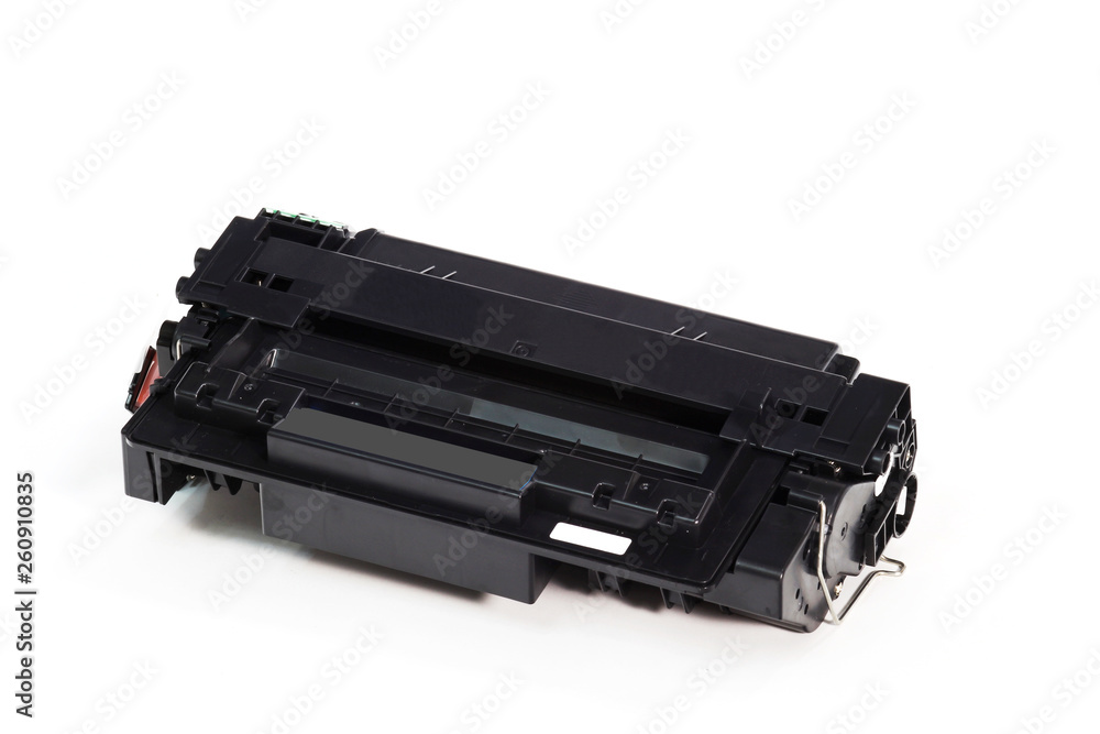 Toner cartridge black isolated on white background. Toner cartridge black isolated on white background.
