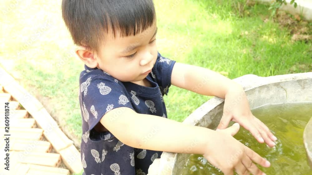 Baby playing with water Baby playing with water