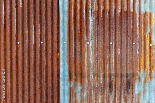 Old zinc and rust background