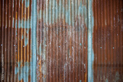 Old zinc and rust background