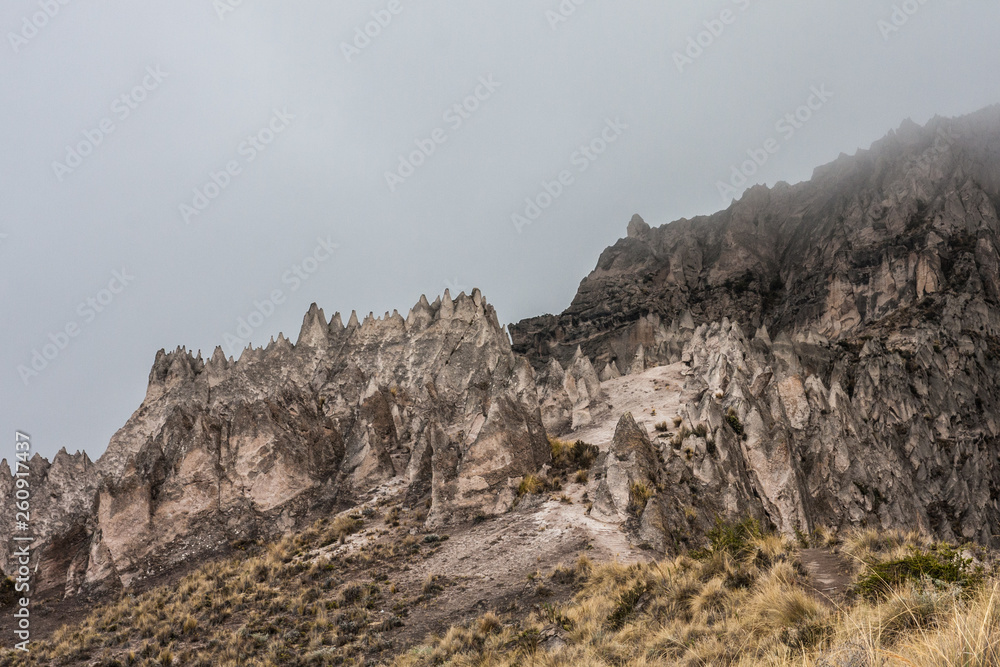 Beautifull stone forest of Huito in the Cotahuasi Canyon, Arequipa Peru