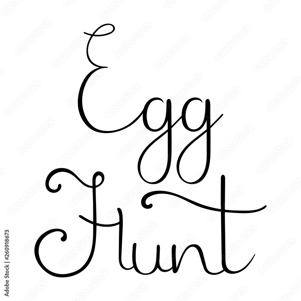 Egg Hunt Hand Drawn Calligraphy Lettering. For Postcard, Invitation, Flyer, Brochure. Vector illustration for Your Design, Web. Egg Hunt Hand Drawn Calligraphy Lettering. For Postcard, Invitation, Flyer, Brochure. Vector illustration for Your Design, Web.