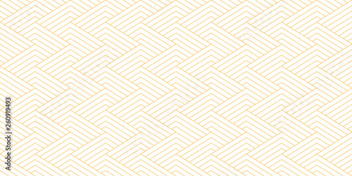 Abstract geometric line pattern seamless orange diagonal line on white background. Summer vector design.