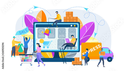 Stages of Online Shopping, Order, Express Delivery