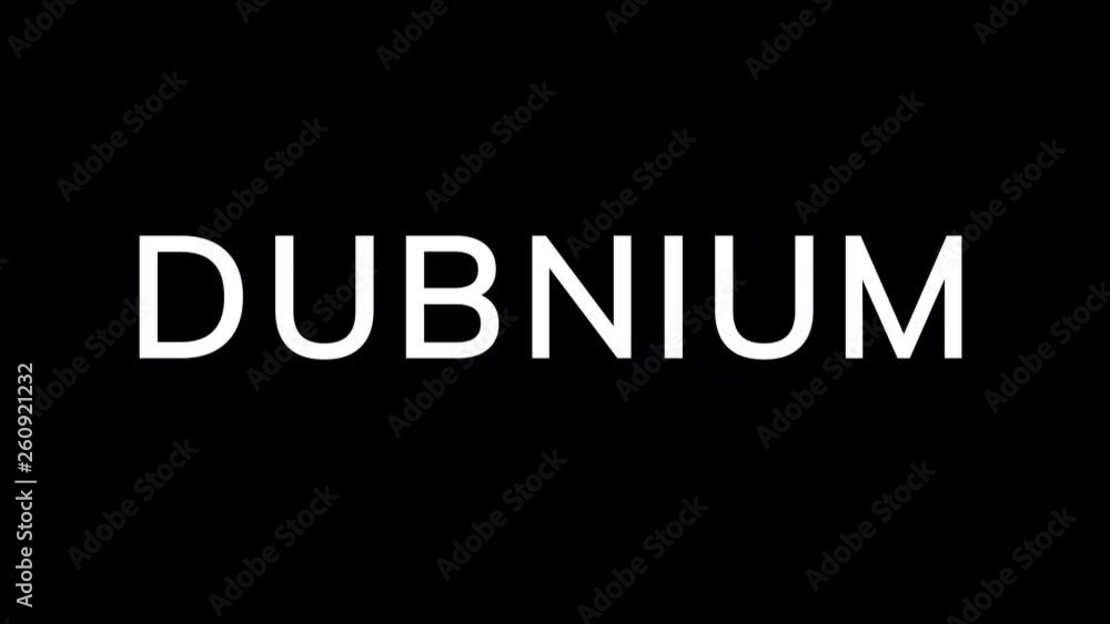 From the Glitch effect arises Element of periodic table DUBNIUM. Then the TV turns off. Alpha channel Premultiplied - Matted with color black From the Glitch effect arises Element of periodic table DUBNIUM. Then the TV turns off. Alpha channel Premultiplied - Matted with color black