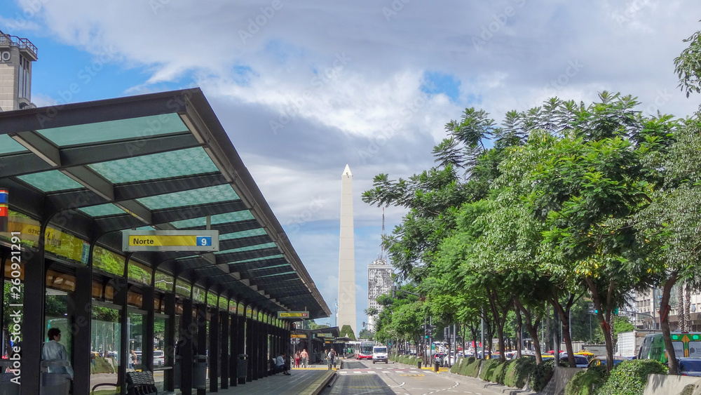 Fototapeta premium Buenos Aires the capital of Argentina, amazing megapolis in South America