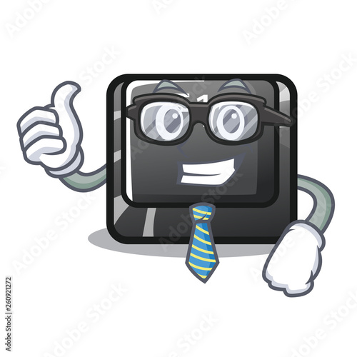 Businessman button f10 on a keyboard character photo