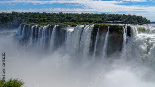 Iguazu waterfalls. One of the nature miracles in Argentina and Brasil
