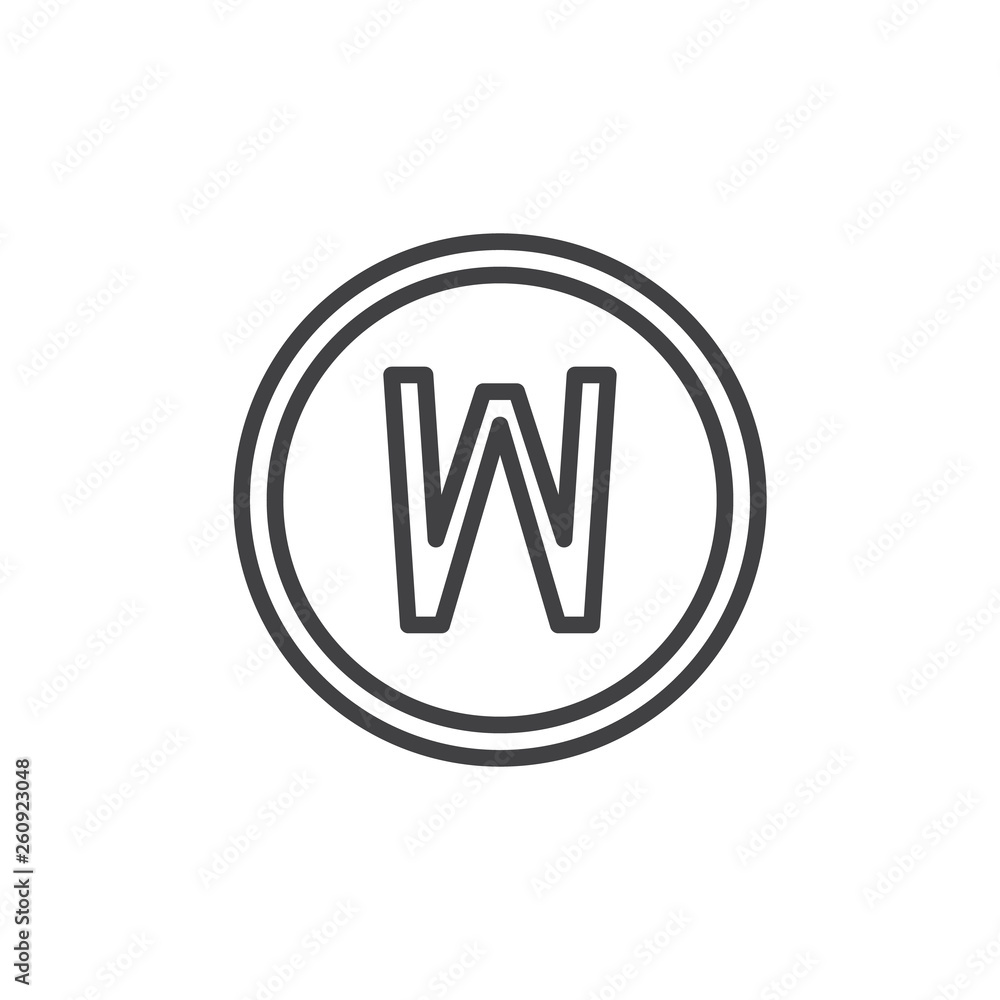 Wet cleaning laundromat sign line icon. linear style sign for mobile concept and web design. Wash machine instruction outline vector icon. Symbol, logo illustration. Pixel perfect vector graphics