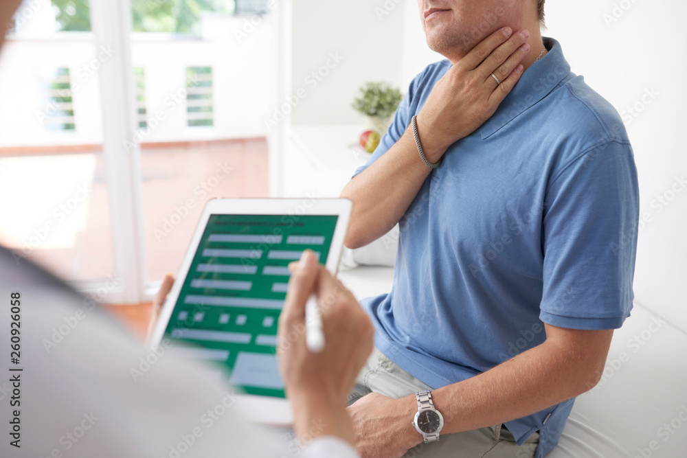 Patient visiting a doctor Patient visiting a doctor