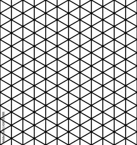 Base grid Mitsukude for patterns Kumiko.Black and white photo