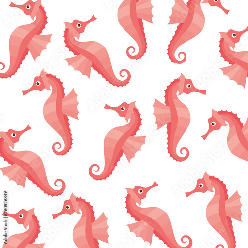 seahorse pattern isolated icon
